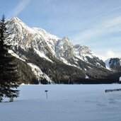 Antholz Obertal Antholzer See Winter