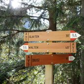 wegweiser weg nr a walten nach glaiten