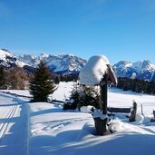 Seiser Alm Loipe Winterlandschaft