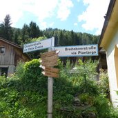 breiteben bei moos in passeier abzweigung nach christl