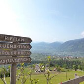 hoefe oberhalb von kuens wegweiser