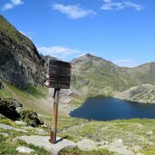 Langsee Spronser Seen Wegweiser