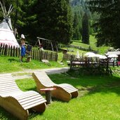 Gsieser Tal Kradorfer Alm Indianerzelt Spielplatz