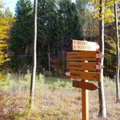 wiesen bei matschatsch gand berg wegweiser abzweigung kalterer hoehe