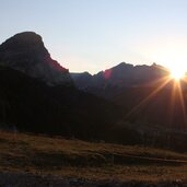 Via Ferrata Pisciadu Sonnenaufgang