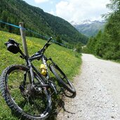 langtaufers weg melager alm nach melag mtb