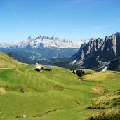 alpe medalges munt d adagn sicht auf fanesgruppe