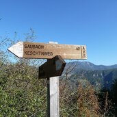 keschtnweg wegweiser bei st verena ritten