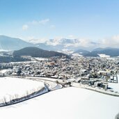 Bruneck Stadt Winter Drohne