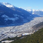 vinschgau bei latsch und schlanders winter