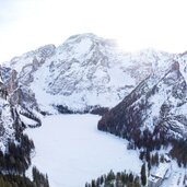 pragser wildsee drohne winter