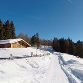 Schneeschuhwanderung Kreuzjoechel Meran Moschwaldalm