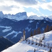 la val wengen st barbara kirche santa berbora winter