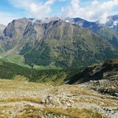 aussicht schnalstal talschluss mit kurzras