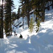 weg nr lyfialm nach enzianalm martelltal winter rodeln