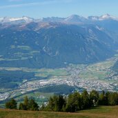 kronplatz blick auf bruneck bis percha