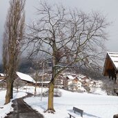 blick auf afing dorf winter fr