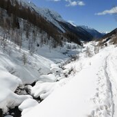 hinteres ahrntal bei kasern prettau winter weg nr