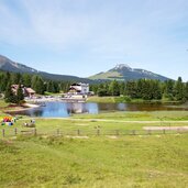 Passo Lavaze Lago parco giochi corno nero corno bianco