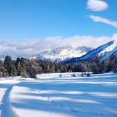 Passo Lavaze Jochgrimm Winter Loipe