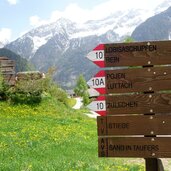 ahornach abzweigung wanderweg nach sand in taufers fr