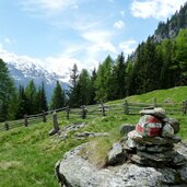 schluderalm dahinter berge um sallentjoch