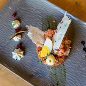 Villnoess Geisleralm Essen Gastro Tartar
