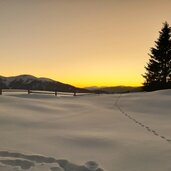 rodenecker alm winter sonnenuntergang
