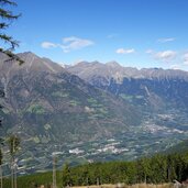 blick auf unteres vinschgau mit plaus rabland partschins toell