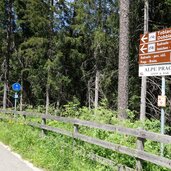 pusterbike radweg bei abzweigung prags