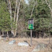biotop prader sand in vinschgau schild