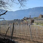 fruehlingstal eingang letzter blick auf das dorf montiggl