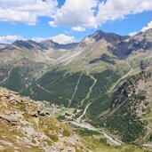 Blick Hintergrathuette Sulden