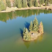 dji felixer weiher insel herbst