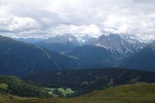 wolken am marchkinkele und aussicht dolomiten fr