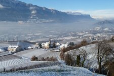 winter suedtiroler weinstrasse bei montan pinzon