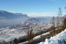 blick richtung castelfeder im winter montan