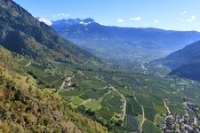 aussicht auf vertigen und in richtung algund meran