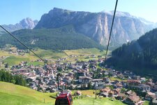 wolkenstein von kabinenbahn ciampinoi aus