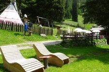 Gsieser Tal Kradorfer Alm Indianerzelt Spielplatz