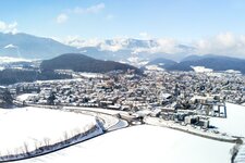 Bruneck Stadt Winter Drohne