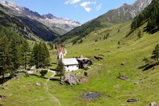 Heilig Geist Kirche Prettau Blick Talschluss Ahrntal