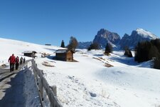 wanderung seiser alm winter hotel monte piz zur ritsch schwaige