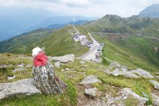 penser joch gaensekragen rundweg markierung passhoehe gasthof parkplatz