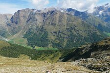 aussicht schnalstal talschluss mit kurzras