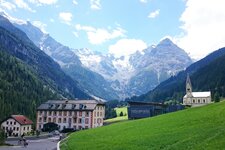 Trafoi Hotel Bella Vista Blick Richtung Ortler Ortlergebirge