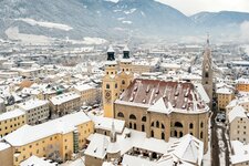 brixen zentrum stadtzentrum winter luftaufnahme altstadt