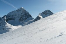 Hochgall und Wildgall von Tristenkees aus gesehen