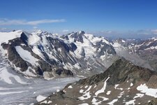 aussicht richtung sueden suedwest oetztaler alpen und ortlergruppe