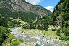 schluchtenweg aussicht auf moos in passeier